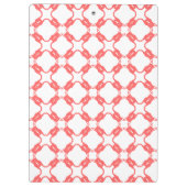 French Bulldog Pattern Klemmbrett (Rückseite)