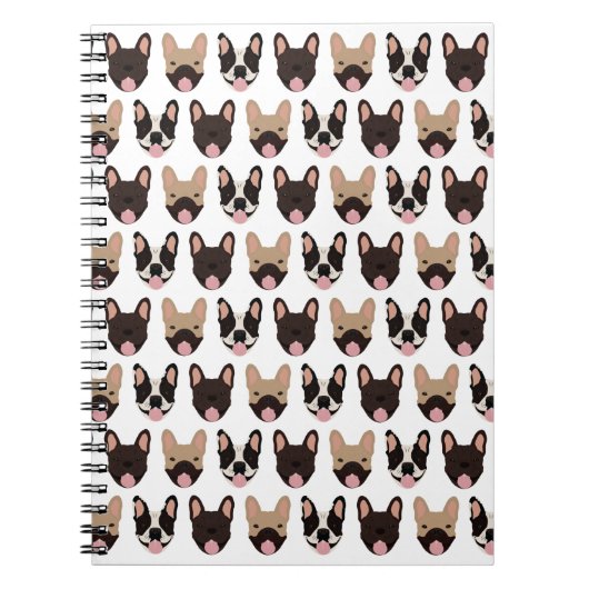 French Bulldog Pattern Notizblock (Vorderseite)