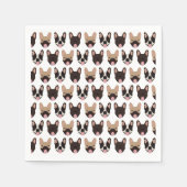 French Bulldog Pattern Serviette (Vorderseite)