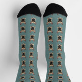 French Bulldog Pattern Socken (Oben)
