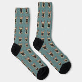 French Bulldog Pattern Socken (Rechts)