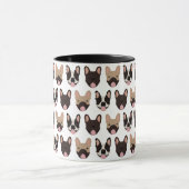 French Bulldog Pattern Tasse (Zentrum)