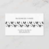 French Bulldog Pattern Terminkarte (Rückseite)