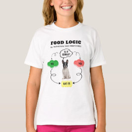 French Bulldog Personalisiert Food Logic Flowchart T-Shirt