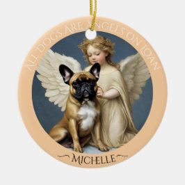 French Bulldog Personalisiert Memorial Keramik Ornament