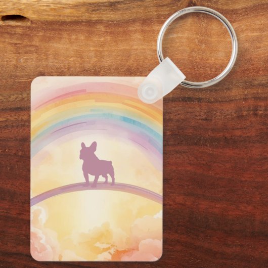 French Bulldog Pet Loss Keychain – Custom Schlüsselanhänger (Rückseite)