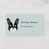 French Bulldog Pet Services Business Card Visitenkarte (Vorderseite)