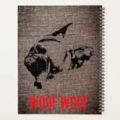 French Bulldog Planner Planer (Rückseite)