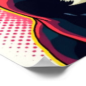 French Bulldog Pop Art - Bold Retro Comic Style Poster (Ecke)