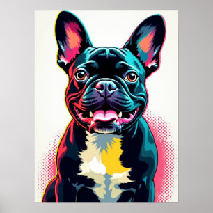 French Bulldog Pop Art - Bold Retro Comic Style Poster