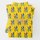French Bulldog Pop Art Geschenkpapier Set (Beispiel)