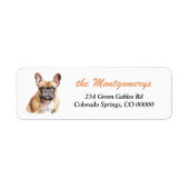 French Bulldog Portrait Return Address (Vorne)