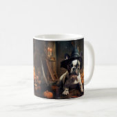 French Bulldog Pumpkins Halloween Beängstigend Kaffeetasse (VorderseiteRechts)