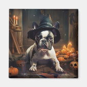 French Bulldog Pumpkins Halloween Beängstigend Magnet (Vorne)