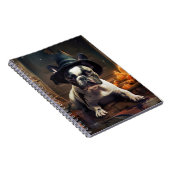 French Bulldog Pumpkins Halloween Beängstigend Notizblock (Rechte Seite)