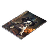 French Bulldog Pumpkins Halloween Beängstigend Notizblock (Linke Seite)