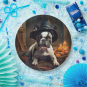French Bulldog Pumpkins Halloween Beängstigend Pappteller (Party)