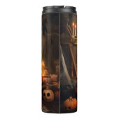 French Bulldog Pumpkins Halloween Beängstigend Thermosbecher (Rückseite)