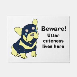 French Bulldog Puppy Cartoon Door Mat Fußmatte