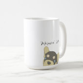 French Bulldog Puppy Cartoon Kaffeetasse (VorderseiteRechts)