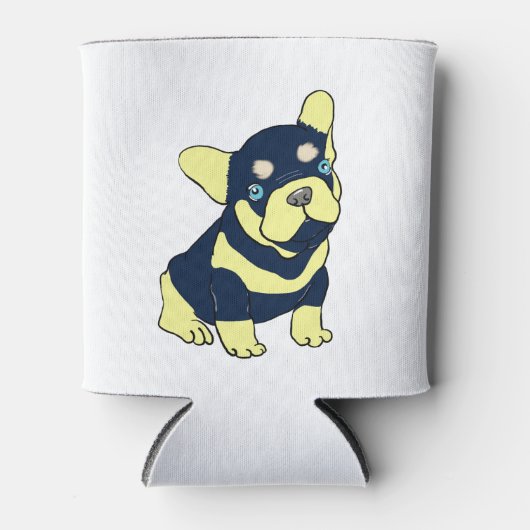 French Bulldog Puppy Cartoon kann kühler werden Dosenkühler (Vorderseite)