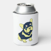 French Bulldog Puppy Cartoon kann kühler werden Dosenkühler (Kanne Rückseite)