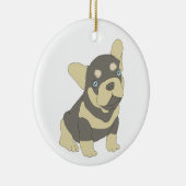 French Bulldog Puppy Cartoon Ornament (Rechts)