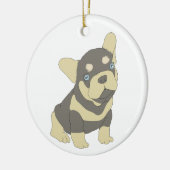 French Bulldog Puppy Cartoon Ornament (Links)