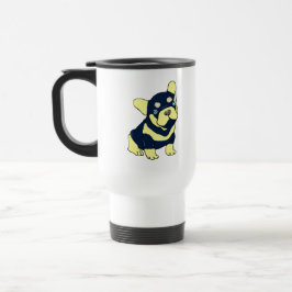 French Bulldog Puppy Cartoon Travel Mug Reisebecher