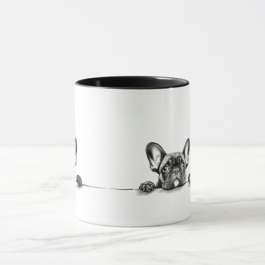 French Bulldog Puppy Coffee Tasse (Zentrum)