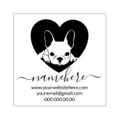 French Bulldog Puppy Face Gummistempel (Prägung)