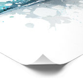 French Bulldog Puppy Frenchie Watercolor Fotodruck (Ecke)