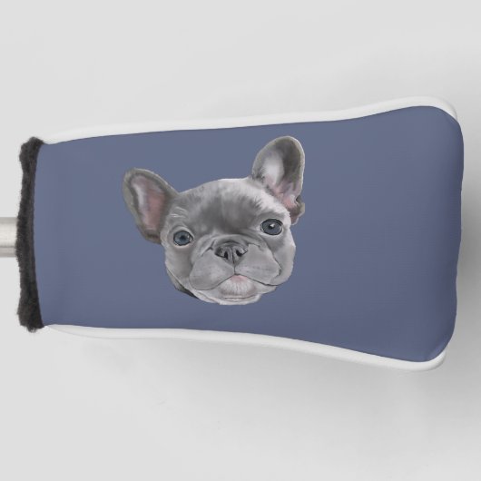French Bulldog Puppy Golf Head Cover Headcover (Vorderseite)