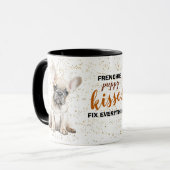 French Bulldog Puppy Kisses Fix Everything Tasse (Vorderseite Links)