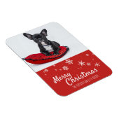 French Bulldog Puppy Red Foto Christmas Custom Magnet (Rechte Seite)