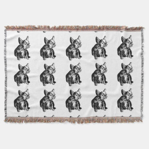 French Bulldog Puppy Throw Blanket Decke