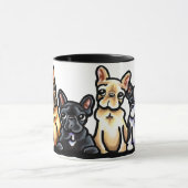 French Bulldog Quartett Tasse (Zentrum)