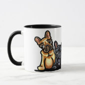 French Bulldog Quartett Tasse (Links)
