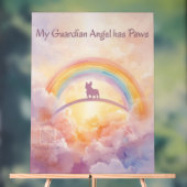 French Bulldog Rainbow Bridge Acrylic Sign Acrylschild (Neutral)