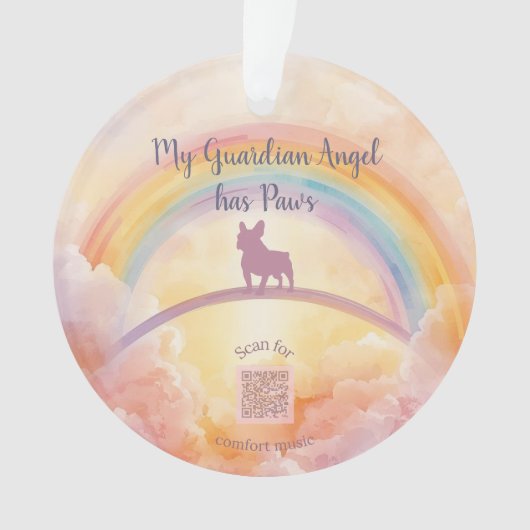 French Bulldog Rainbow Bridge Ornament (Vorderseite)