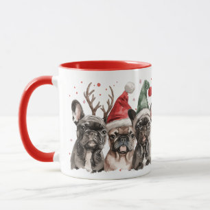 French Bulldog Rentierhunde Tasse