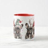 French Bulldog Rentierhunde Tasse (Zentrum)