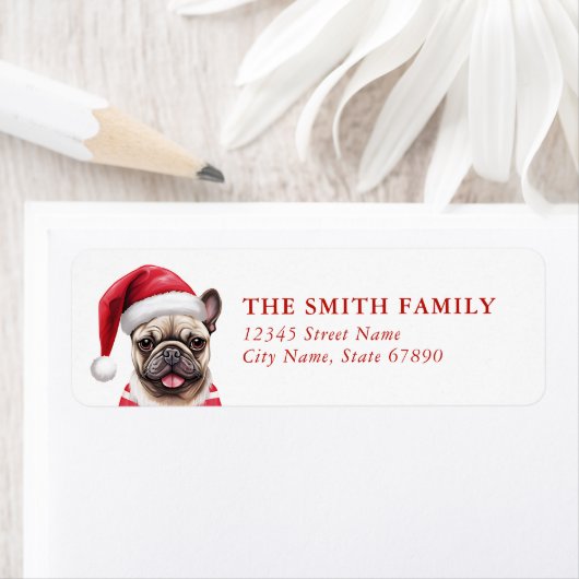 French Bulldog Return Address Labels (Insitu)