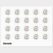 French Bulldog Round Stickers (Blatt)