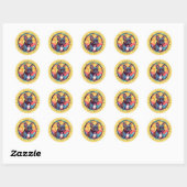 French Bulldog Round Stickers (Blatt)