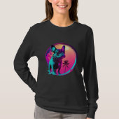 French Bulldog s Synthwave Dreamscape T-Shirt (Vorderseite)