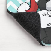 French bulldog Santa Claus Holiday Mousepad (Ecke)