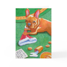 French Bulldog Santa's Hat