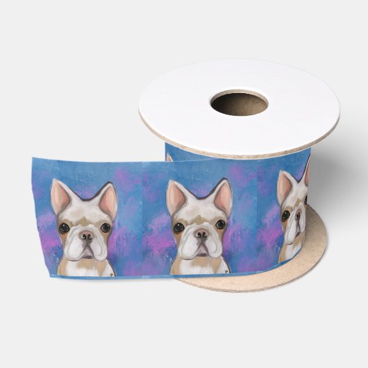FRENCH BULLDOG SATINBAND (Spule)