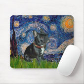 French Bulldog (schwarz 11) - Starry Night Mousepad (Mit Mouse)